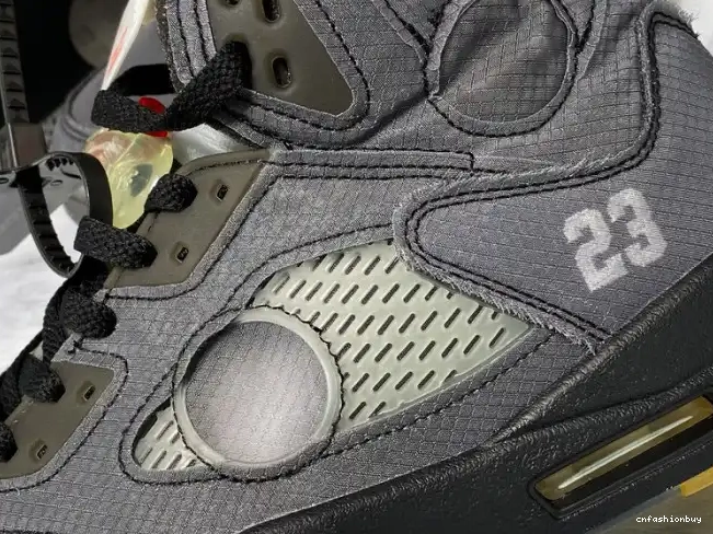 CT8480-001 x Air Off-White Jordan Black 5 0528